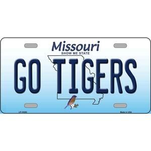 NCAA Go Tigers Metal License Plate Auto Missouri Truck Sign New Mizzu Wall SEC